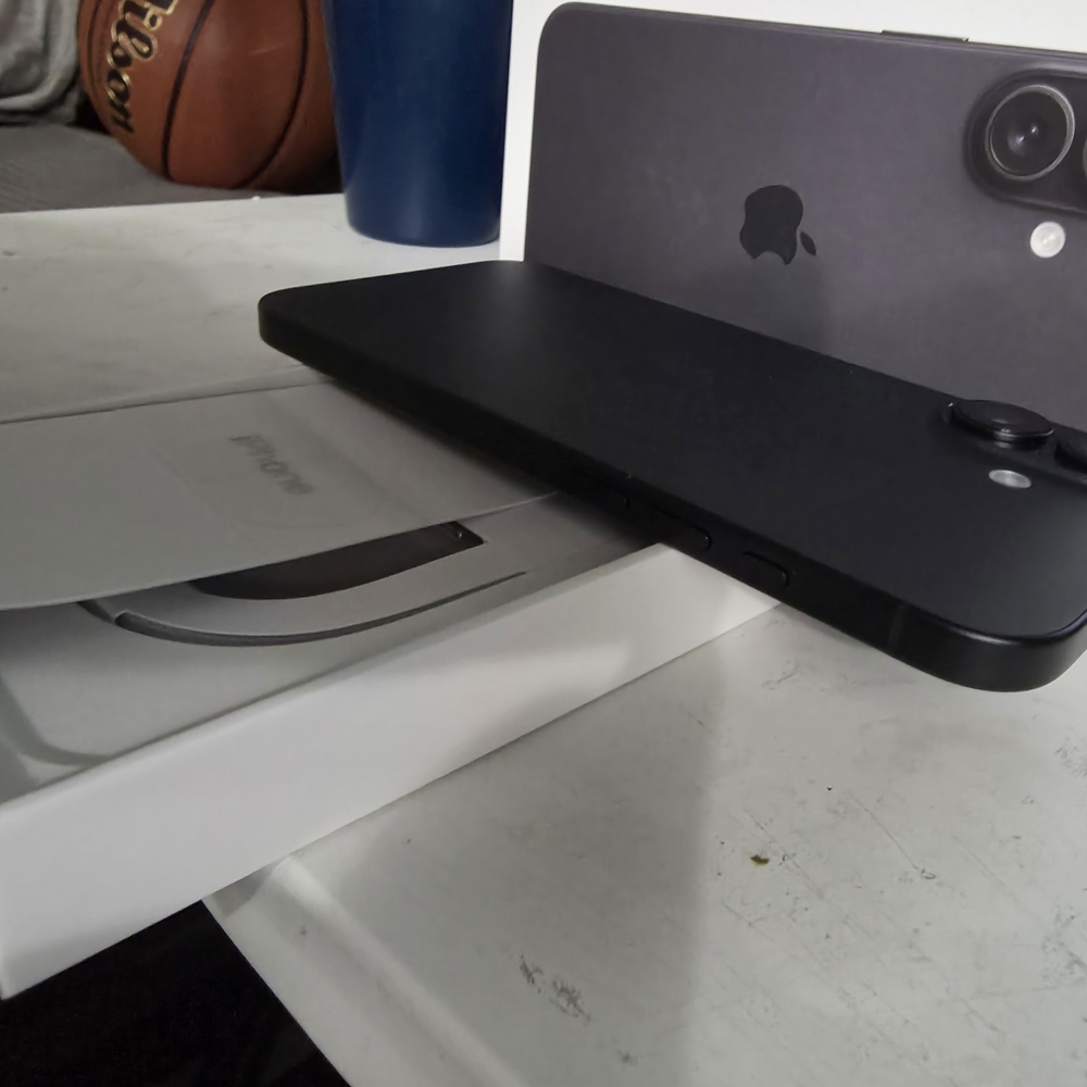 Black Smartphone with Apple Logo